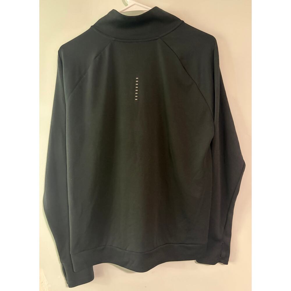 Nike Running Dri-FIT Black Quarter Zip Pullover Reflective Long Sleeve Large - Picture 4 of 6